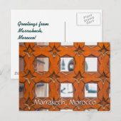 Carte Postale Salutations de Marrakech Maroc (Devant / Derrière)