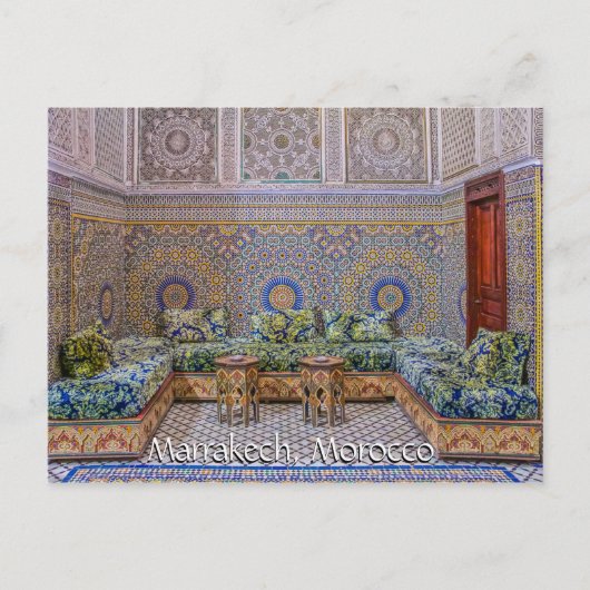 Carte Postale Salutations de Marrakech Maroc (Devant)