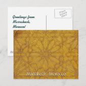Carte Postale Salutations de Marrakech Maroc (Devant / Derrière)