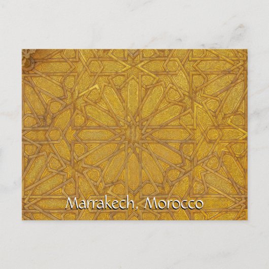 Carte Postale Salutations de Marrakech Maroc (Devant)
