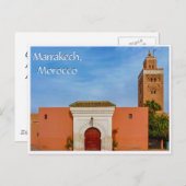 Carte Postale Salutations de Marrakech Maroc (Devant / Derrière)