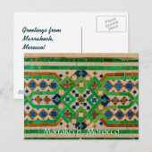 Carte Postale Salutations de Marrakech Maroc (Devant / Derrière)