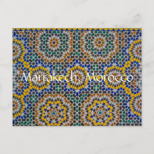 Carte Postale Salutations de Marrakech Maroc