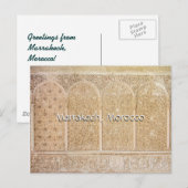 Carte Postale Salutations de Marrakech Maroc (Devant / Derrière)