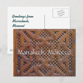 Carte Postale Salutations de Marrakech Maroc (Devant / Derrière)