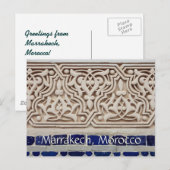 Carte Postale Salutations de Marrakech Maroc (Devant / Derrière)