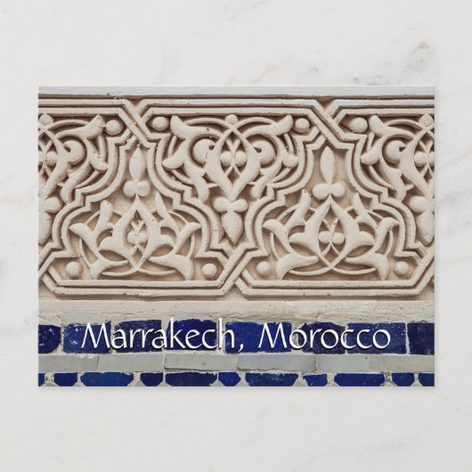 Carte Postale Salutations de Marrakech Maroc (Devant)