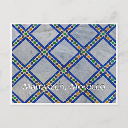 Carte Postale Salutations de Marrakech Maroc (Devant)