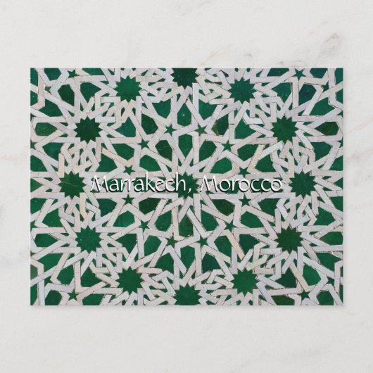 Carte Postale Salutations de Marrakech Maroc (Devant)