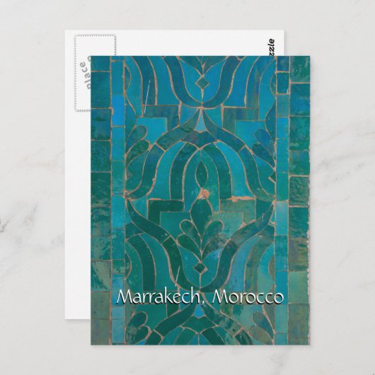 Carte Postale Salutations de Marrakech Maroc (Devant / Derrière)