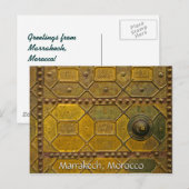 Carte Postale Salutations de Marrakech Maroc (Devant / Derrière)