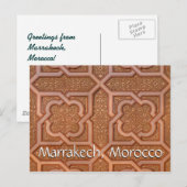 Carte Postale Salutations de Marrakech Maroc (Devant / Derrière)