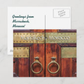 Carte Postale Salutations de Marrakech Maroc (Devant / Derrière)