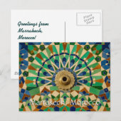 Carte Postale Salutations de Marrakech Maroc (Devant / Derrière)