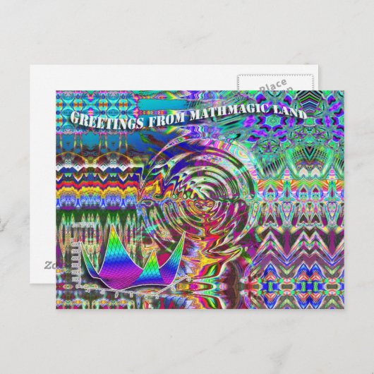 Carte Postale Salutations de MathMagic Land (Devant / Derrière)