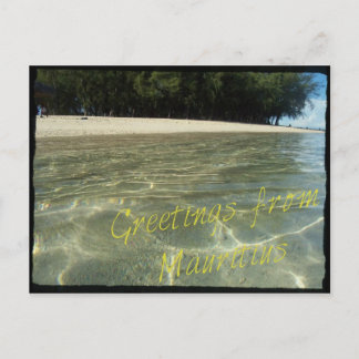 Carte postale "Salutations de Maurice"