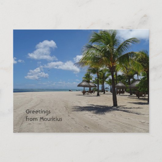 Carte Postale Salutations de Maurice (Devant)