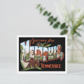 Carte Postale Salutations de Memphis Tennessee US City (Debout devant)