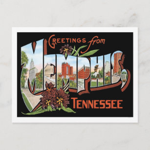 Carte Postale Salutations de Memphis Tennessee US City