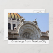 Carte Postale Salutations de Mexico City (Devant / Derrière)