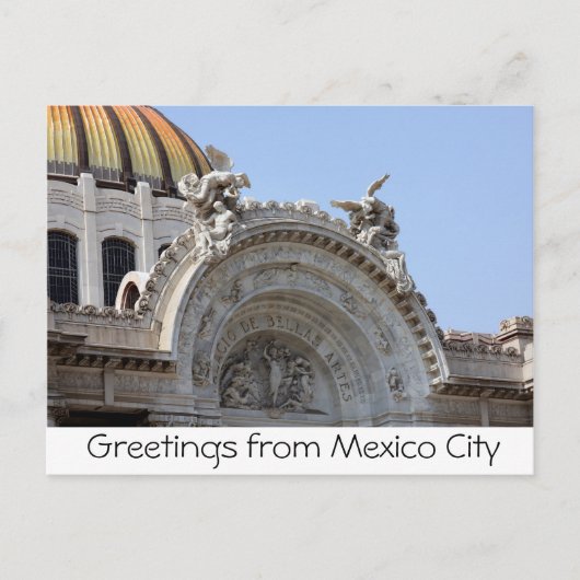 Carte Postale Salutations de Mexico City (Devant)