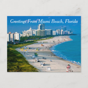 Carte Postale Salutations de Miami Beach