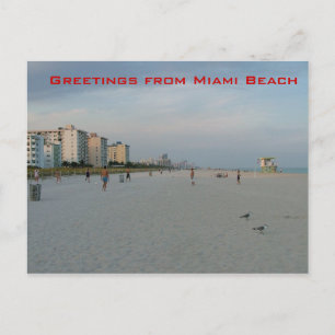 Carte Postale Salutations de Miami Beach