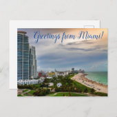 Carte Postale Salutations de Miami !Carte postale (Devant / Derrière)