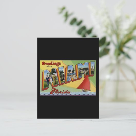 Carte Postale Salutations de Miami Floride (Debout devant)