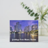 Carte Postale Salutations De Miami, Floride (Debout devant)