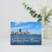 Carte Postale Salutations de Miami Postcard (Debout devant)