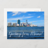 Carte Postale Salutations de Miami Postcard (Devant / Derrière)