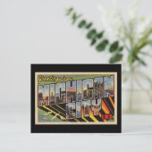 Carte Postale Salutations de Michigan City Indiana (Debout devant)