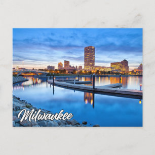 Carte Postale Salutations De Milwaukee, Wisconsin, États-Unis