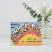 Carte Postale Salutations De Minneapolis (Debout devant)