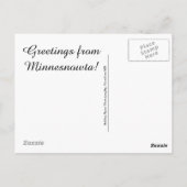 Carte Postale Salutations De Minnesnowta ! (Dos)