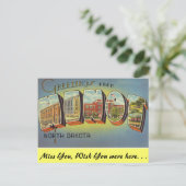 Carte Postale Salutations de Minot (Debout devant)
