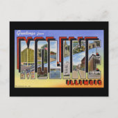 Carte Postale Salutations de Moline Illinois (Devant)