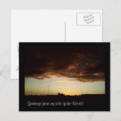 Carte Postale Salutations de mon côté du monde (Devant / Derrière)