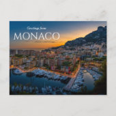 Carte Postale Salutations de Monaco Postcard (Devant)