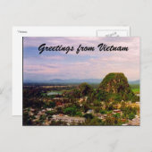 Carte Postale salutations de montage vietnam (Devant / Derrière)