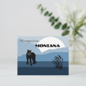 Carte Postale Salutations de Montana State Slate Blues (Debout devant)