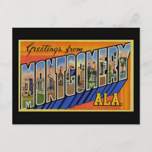 Carte Postale Salutations de Montgomery Alabama
