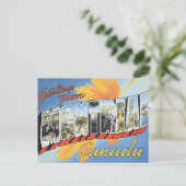 Carte Postale Salutations de Montréal Canada (Debout devant)
