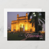 Carte Postale Salutations de Mumbai India Postcard (Devant / Derrière)