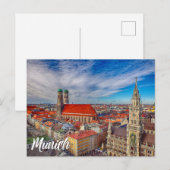 Carte Postale Salutations de Munich, Allemagne (Devant / Derrière)