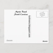 Carte Postale Salutations de Myrtle Beach, Caroline du Sud (Dos)