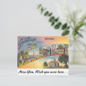 Carte Postale Salutations de mystic, Connecticut (Debout devant)