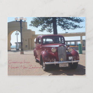 Carte Postale Salutations de Napier, Nouvelle-Zélande