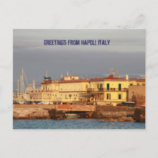 Carte Postale Salutations de Napoli, Italie
